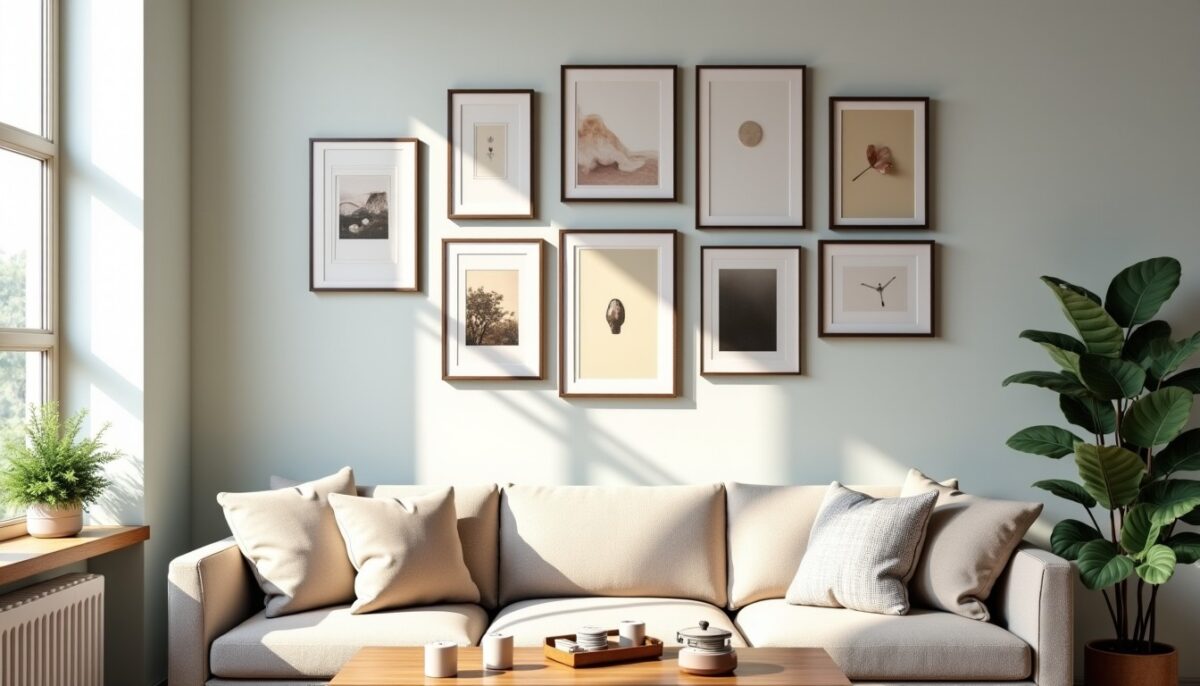 Guide créatif pour agencer plusieurs cadres sur un mur avec style