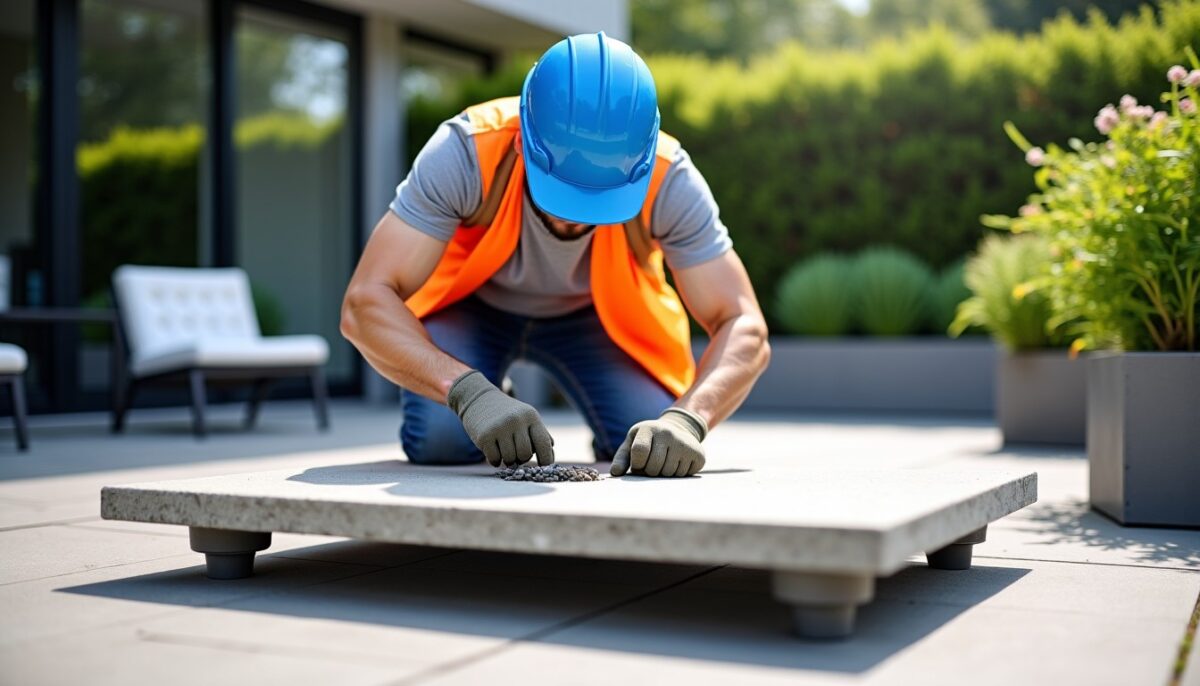 Quel est le coût pour installer une dalle sur plot de 60×60 ?