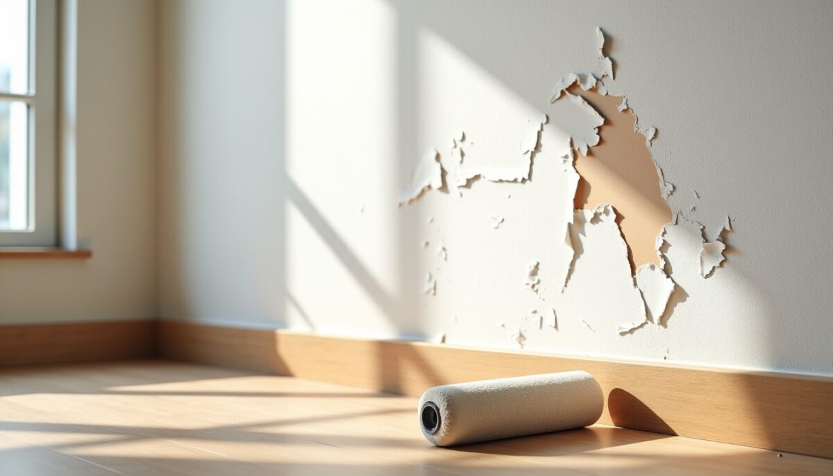Peinture qui s’écaille au rouleau : causes et solutions efficaces